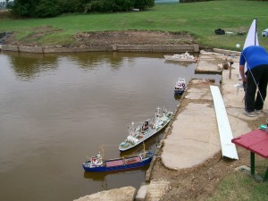 some boats before we constructed the new landing stage